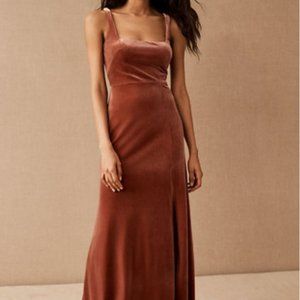 Jenny Yoo Mara Velvet Maxi Dress Size 4